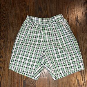 🩳🌴 Bella Bliss Boys Plaid Cotton Shorts – Size 5 | Preppy Summer Style ☀️🌊